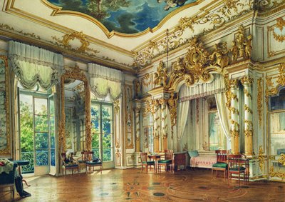 Bedroom of Tsar Alexander I in the Alexander Palace, Tsarskoye Selo by Luigi Premazzi